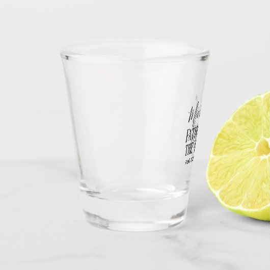 BUDGET Bestman Trauzeugen gibt Schwarz-weiße Gesch Schnapsglas (Links)