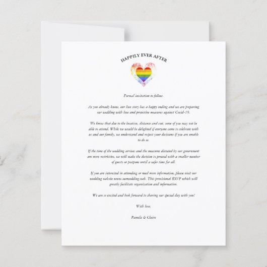 Budget Better Together Pride Rainbow LGBT Heart (Rückseite)