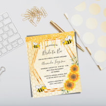 Budget Biene Brautparty Gold Glanz Sonnenblumen