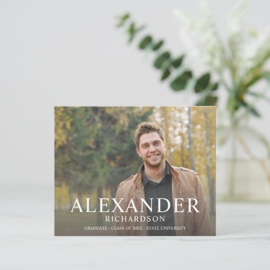 Budget Big Mod Name Foto Abschluss Ankündigung (Stehend Vorderseite)