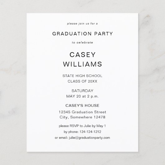 Budget Big Mod Name Foto Graduation Party VER (Rückseite)