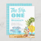 Budget Big One Tropical Beach 1. Surfen Geburtstag (Vorne/Hinten)