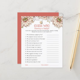 Budget Bike Guess Wer Mama oder Vater Baby Duschsp