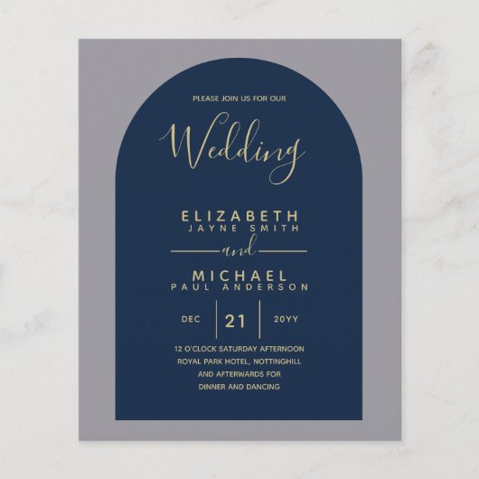 BUDGET Bilingual Spanish Boda English Wedding (Vorderseite)