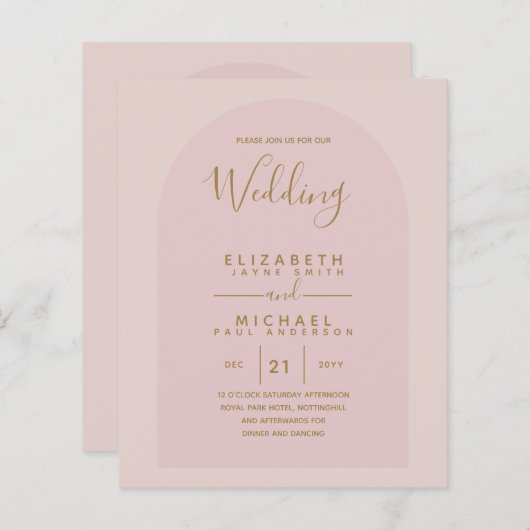 BUDGET Bilingual Spanish Boda English Wedding (Vorne/Hinten)