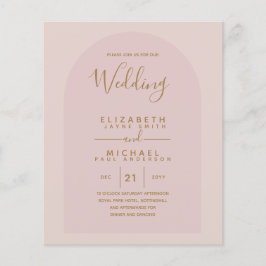 BUDGET Bilingual Spanish Boda English Wedding Flyer