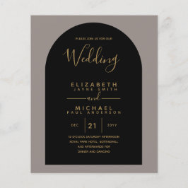 BUDGET Bilingual Spanish Boda English Wedding Flyer