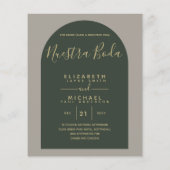 BUDGET Bilingual Spanish Boda English Wedding Flyer (Hinten)