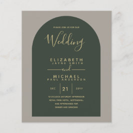 BUDGET Bilingual Spanish Boda English Wedding Flyer