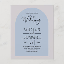 BUDGET Bilingual Spanish Boda English Wedding Flyer