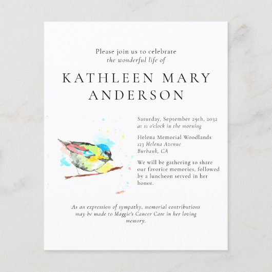 BUDGET-Bird-Begehung zum Leben (Vorderseite)