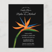Budget Bird of Paradise Paares Dusche Einladungen (Vorderseite)