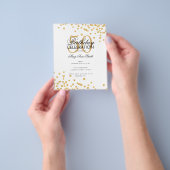 Budget Birthday Gold Glitzer Confetti Flyer (Gruppe)