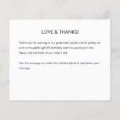 Budget Black and Orange Vielen Dank (Rückseite)