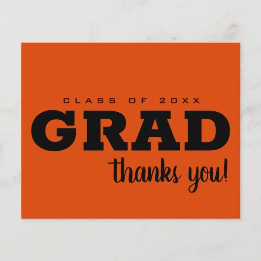 Budget Black and Orange Vielen Dank (Vorderseite)