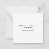 Budget Black and White Couple Portrait Vielen Dank Mitteilungskarte (Rückseite)