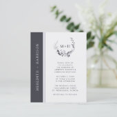 Budget Black and White Monogram Wedite (Stehend Vorderseite)