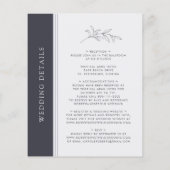 Budget Black and White Monogram Wedite (Rückseite)