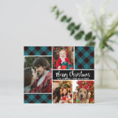 Budget Black Aquamarin Buffalo Karierte Weihnachts (Stehend Vorderseite)