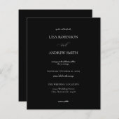 Budget Black Calligraphy Wedding (Vorne/Hinten)