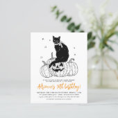 Budget Black Cat Halloween Pumpkin Geburtstagspart (Stehend Vorderseite)