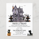 Budget Black Cats Trick oder Behandlung Kinder Ein (Vorderseite)