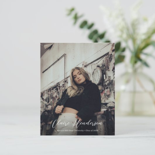 Budget Black Classy Foto Collage Abschluss (Stehend Vorderseite)