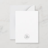 BUDGET Black Company Logo Foto Weihnachtsfeiertag Mitteilungskarte (Rückseite)