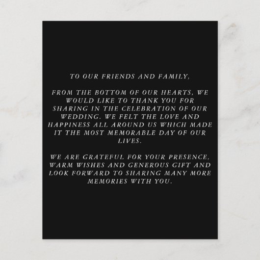 BUDGET Black Danke Karte (Hinten)