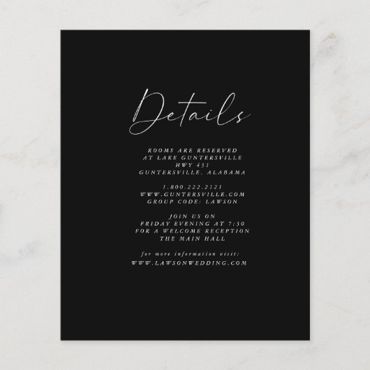 Budget Black Details Card | Flyer (Vorne)