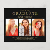 Budget Black Gold 3 Foto Abschluss Celebration (Vorderseite)