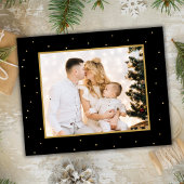 Budget Black Gold 5 Foto Collage Weihnachtskarte
