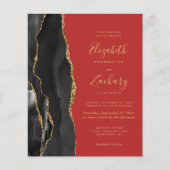 Budget Black Gold Agate Red Wedite (Vorderseite)