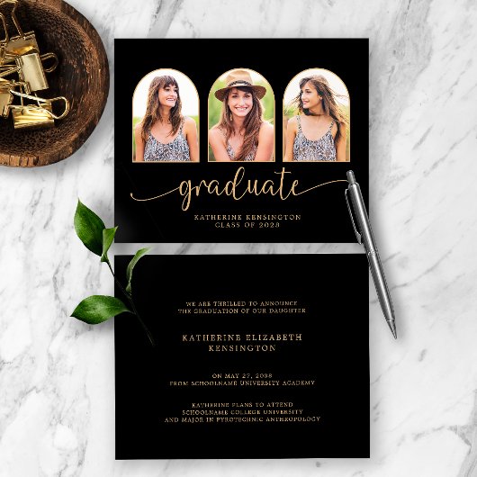 Budget Black Gold Arch 3 Foto Abschluss