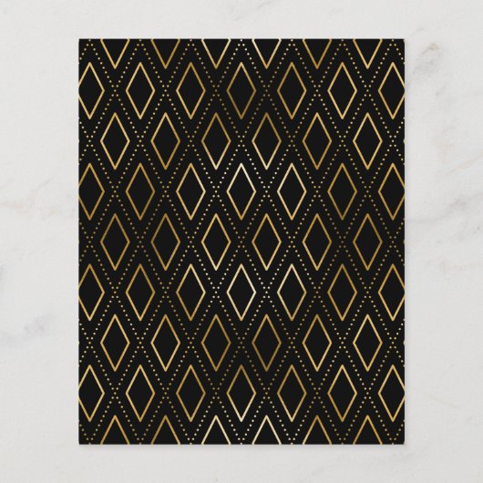 Budget Black Gold Foto Abschluss Vielen Dank (Rückseite)