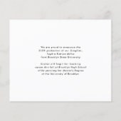 Budget Black Gold Glitzer Grad Foto Abschluss (Rückseite)