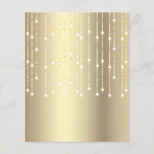 Budget Black Gold Glitzer Sweet 16 Balloons Einlad (Rückseite)