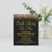 Budget Black Gold reden dreißig zu mir Party einla (Stehend Vorderseite)