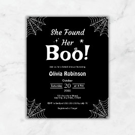 Budget Black Halloween Bridal Dusche Einladung