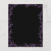 Budget Black Lila Glam Glitzer Balloon Birthday (Rückseite)