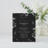 Budget Black Marble Wedding 2 (Stehend Vorderseite)