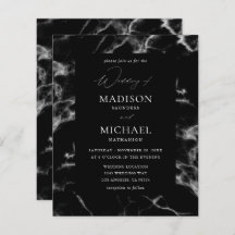 Budget Black Marble Wedding 2