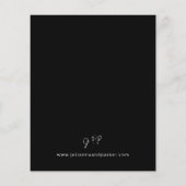 Budget Black MOD Calligraphy Wedding (Rückseite)