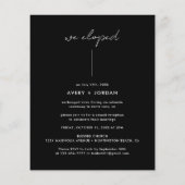 Budget Black Modern Nichts Extravagant nur Liebe Flyer (Hinten)