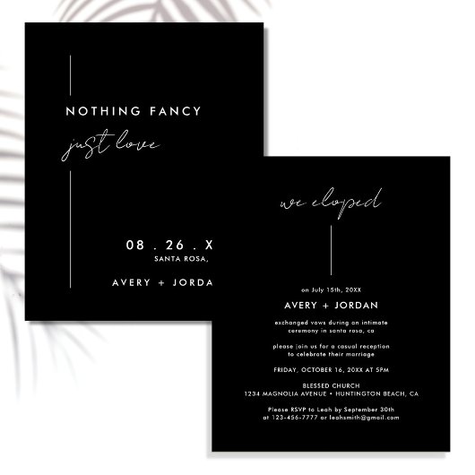 Budget Black Modern Nichts Extravagant nur Liebe Flyer
