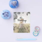 Budget Black Rose FOTO OVERLAY Hochzeit Einladung Flyer (Einzeln)