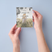 Budget Black Rose FOTO OVERLAY Hochzeit Einladung Flyer (Gruppe)