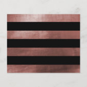 Budget Black & Rose Gold Script Überraschung Party (Rückseite)