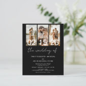 Budget Black The Wedding of Foto QR Code (Stehend Vorderseite)