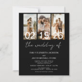 Budget Black The Wedding of Foto QR Code (Vorderseite)